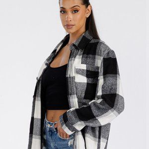 Boyfriend Oversized Soft Flannel Shacket
